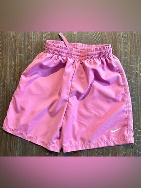 Nike - Boys Size M (10/12) Pink (Lt Magenta) Athletic Shorts with Swoosh